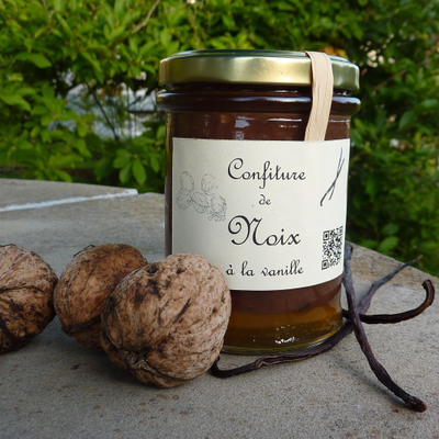 Confiture de noix à la vanille