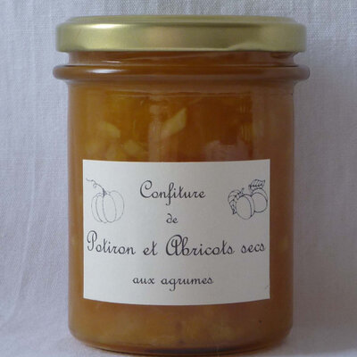 Confiture potiron et abricots secs aux agrume