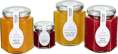 Confiture pêche jaune au bouquet de garrigues