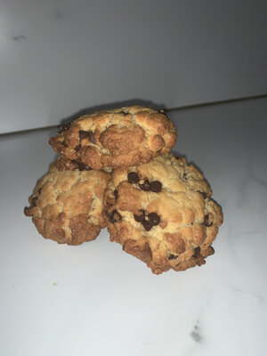 Biscuits pépites de chocolat noir