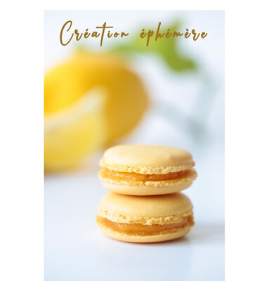Macaron citron façon tarte au citron x1