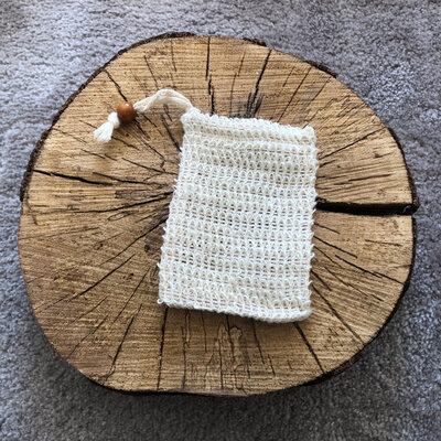 Pochette à savon sisal