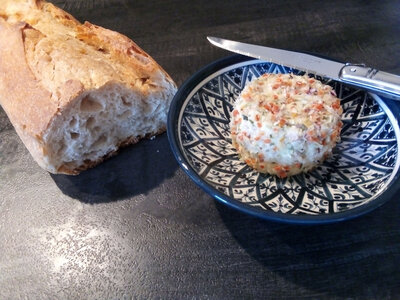 Fromage frais de vache mélange potager