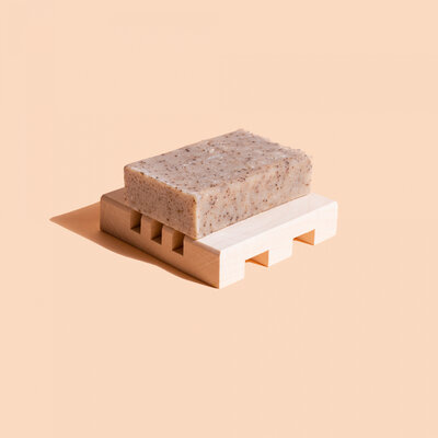 Porte savon en bois