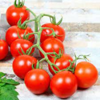 Tomate cerise rouge ronde