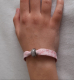 Bracelet fantaisie perle grise - image 2