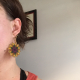 Boucles d'oreilles mandalas tournesols - image 3
