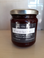 Confiture au miel et  framboises