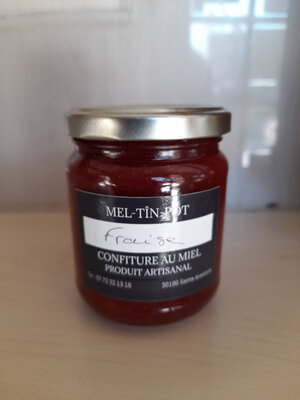 Confiture au miel et à la fraise