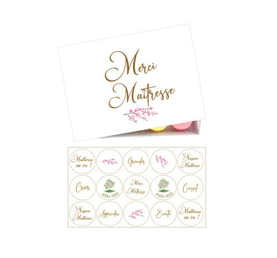 Coffret cadeau école x15 personnalisés