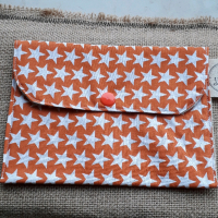 Pochette 'étoiles' orange