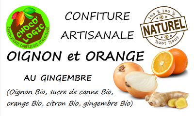 Confiture oignon et orange au gingembre bio
