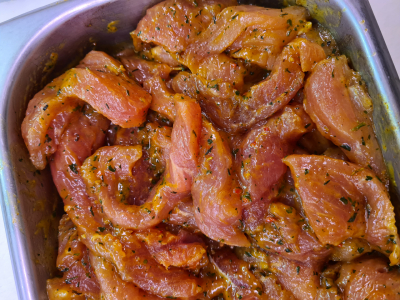 Emincé de porc romarin / citron