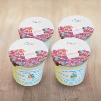 4 yaourts brassés cerise