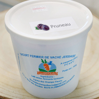 Yaourt brassé format familial, au pruneau