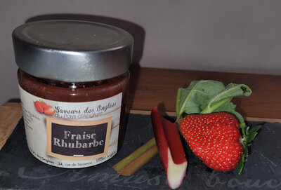 Confiture fraise rhubarbe