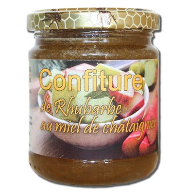 Confiture de rhubarbe au miel de châtaignier