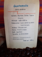 Café 100 % arabica guatemala moulu