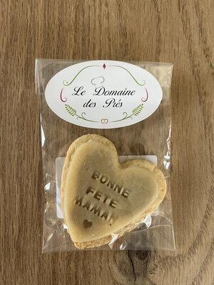 Cœur sablé 'bonne fête maman'