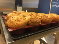 Pompe aux grattons chèvre romarin