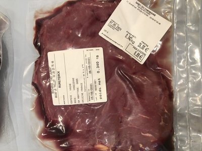 Lot de 2 tranches de rumsteck 340g surgelé