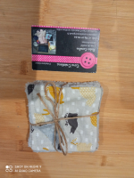 Mini carrés bambou chats