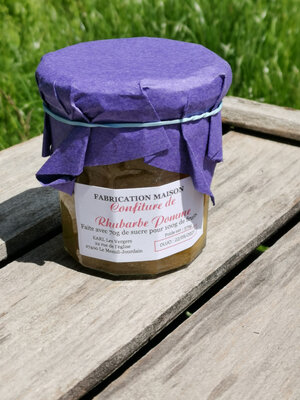 Confiture de rhubarbe et pommes