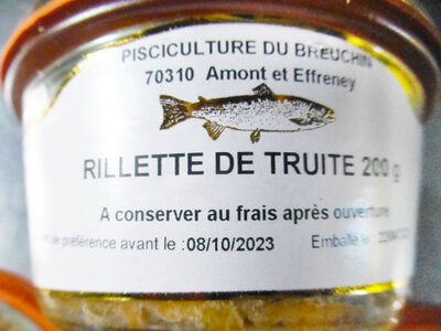 Rillette de truite