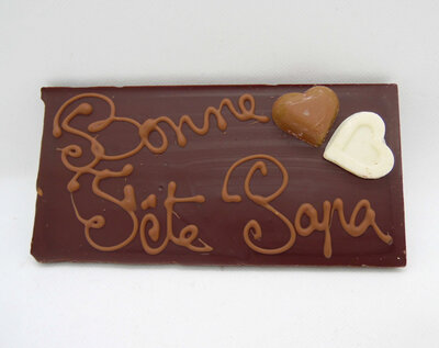 Tablette bonne fête papa chocolat noir