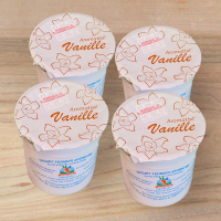 4 yaourts aromatisés vanille