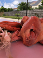 Poulet fermier prêt à cuire