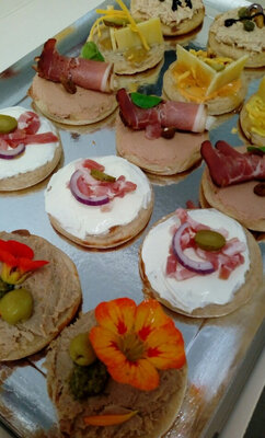 Plateau blinis apéritif