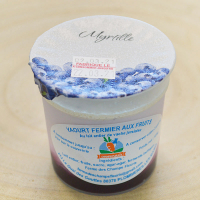 1 yaourt à la confiture de myrtille