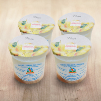 4 yaourts à la confiture de poire