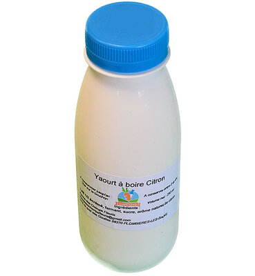 Yaourt à boire - citron