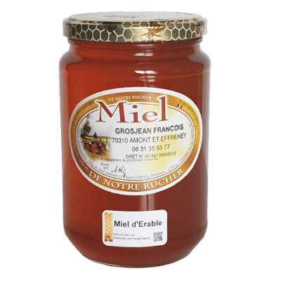 Miel d'érable, pot en verre