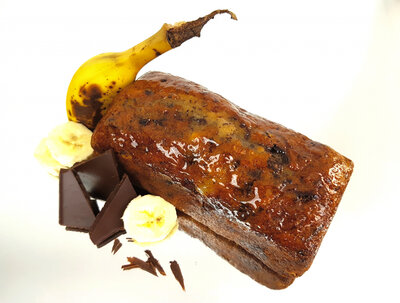 Cake banane et chocolat noir