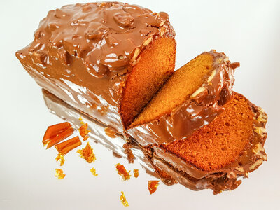 Cake caramel et noix de pécan