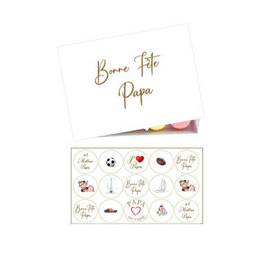 Coffret fête des pères x35 personnalisés