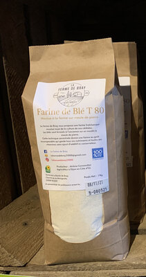 Farine de blé t80: pain, pâtisserie