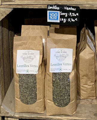 Lentilles vertes 500 g