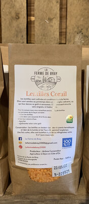Lentilles corail