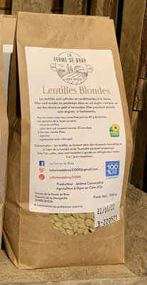 Lentilles blondes