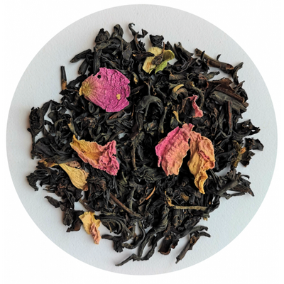 Thé noir à la rose