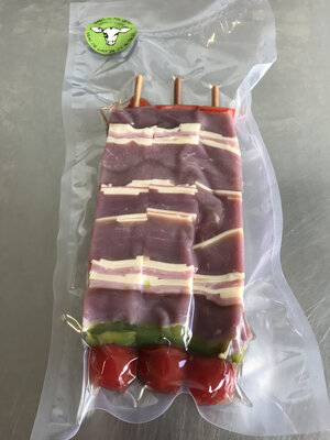 3 brochettes de veau