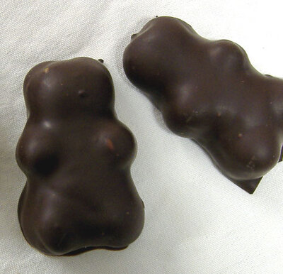Nounours guimauve enrobé de chocolat noir