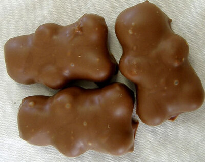 Nounours guimauve enrobé de chocolat lait