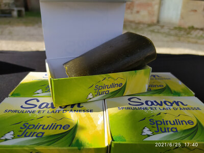 Savon lait d'ânesse bio & spiruline du jura