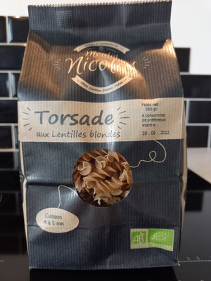 Torsade aux lentilles blondes