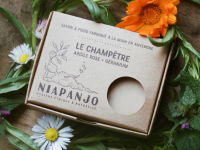 Savon 'le champêtre' - argile rose & géranium